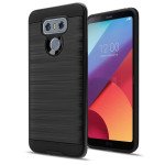 Wholesale LG G6 Armor Hybrid Case (Black)